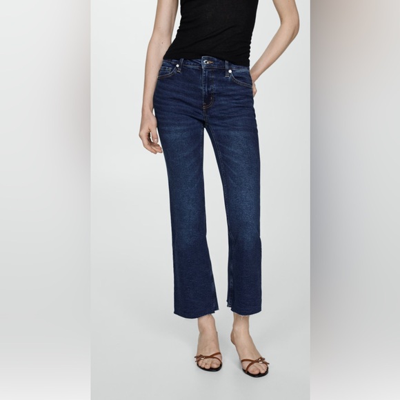 Basic Additions Blue Jeans s.10 cropped flared cutoffs excellent condition $95 - Picture 1 of 11